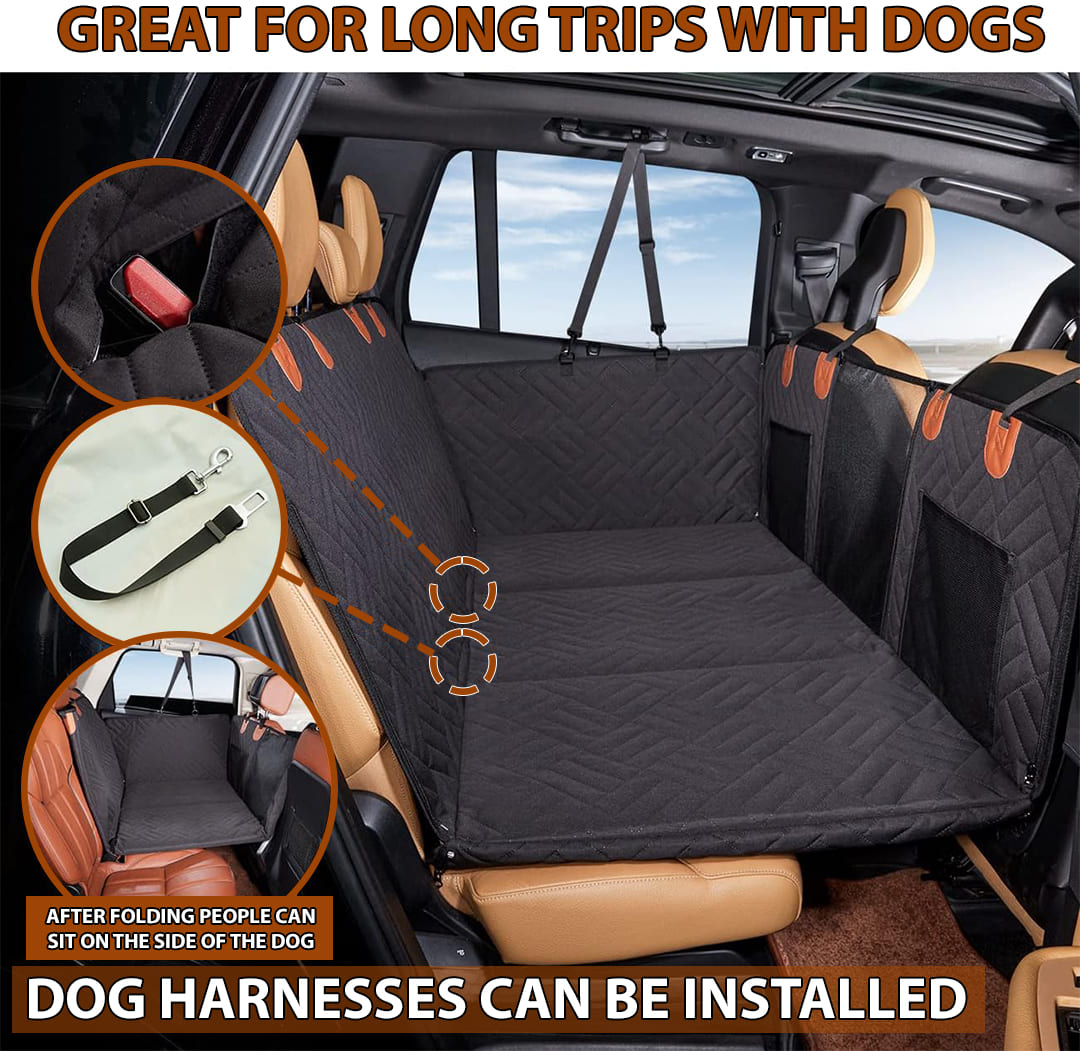 Dog Car Seat Cover Waterproof Hammock Mesh Window Hard Base Door Pad®