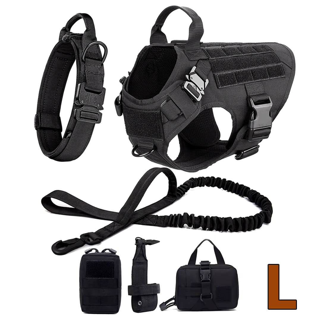 Large Dog Harness & Leash Set for Training Walking & Control