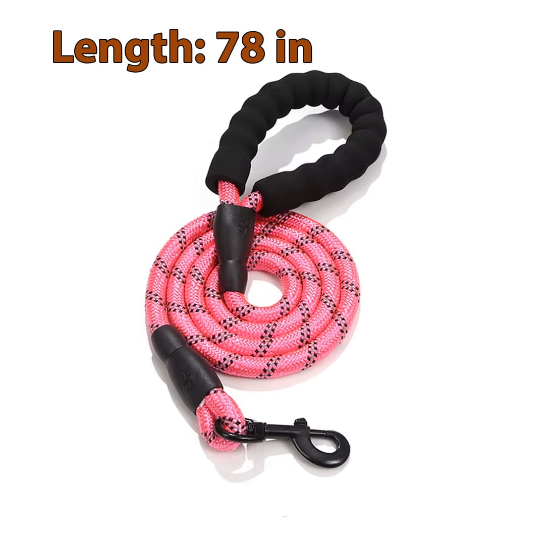 Strong Reflective Dog Leash Tangle-Free & Night Safety®