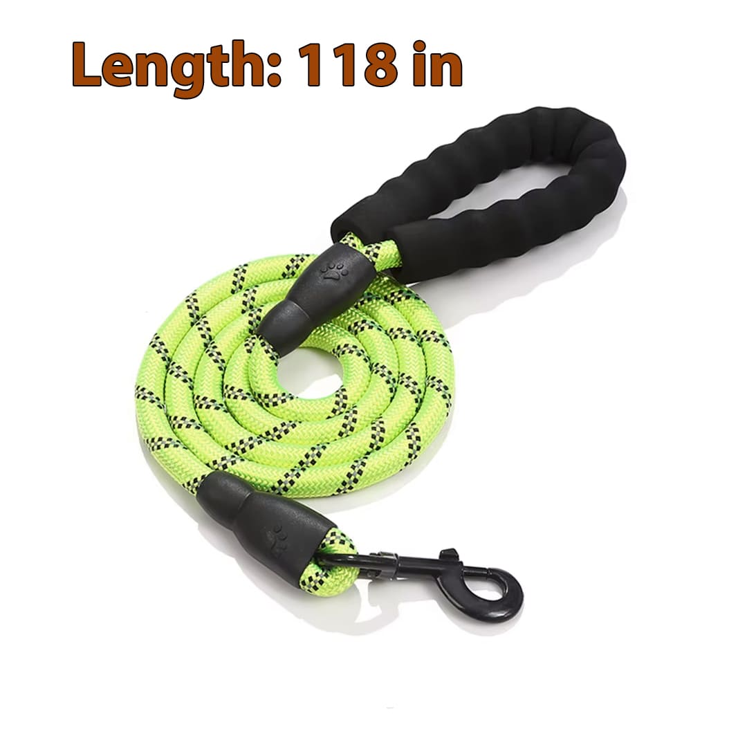 Strong Reflective Dog Leash Tangle-Free & Night Safety®