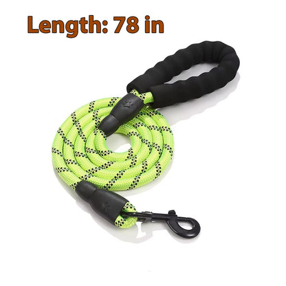 Strong Reflective Dog Leash Tangle-Free & Night Safety®