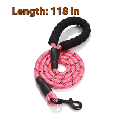 Strong Reflective Dog Leash Tangle-Free & Night Safety®