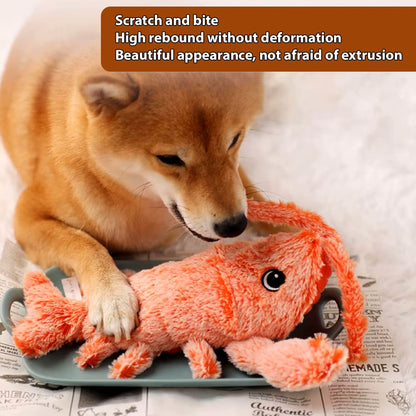 Pet Lobster Toy: USB Rechargeable Moving Toy for Cats & Dogs