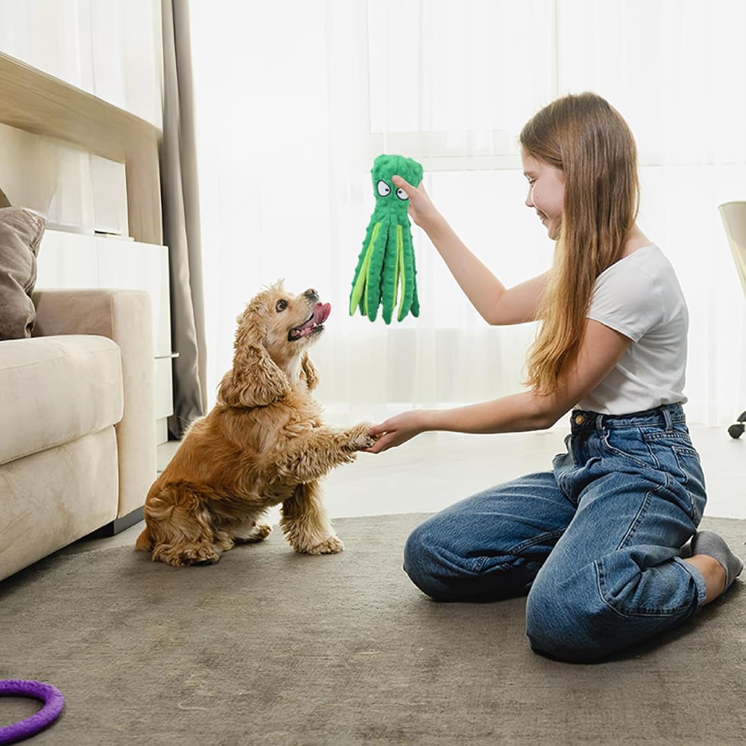 Squeaky Octopus Plush Toy for Dogs & Puppies®