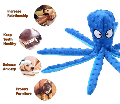 Squeaky Octopus Plush Toy for Dogs & Puppies®