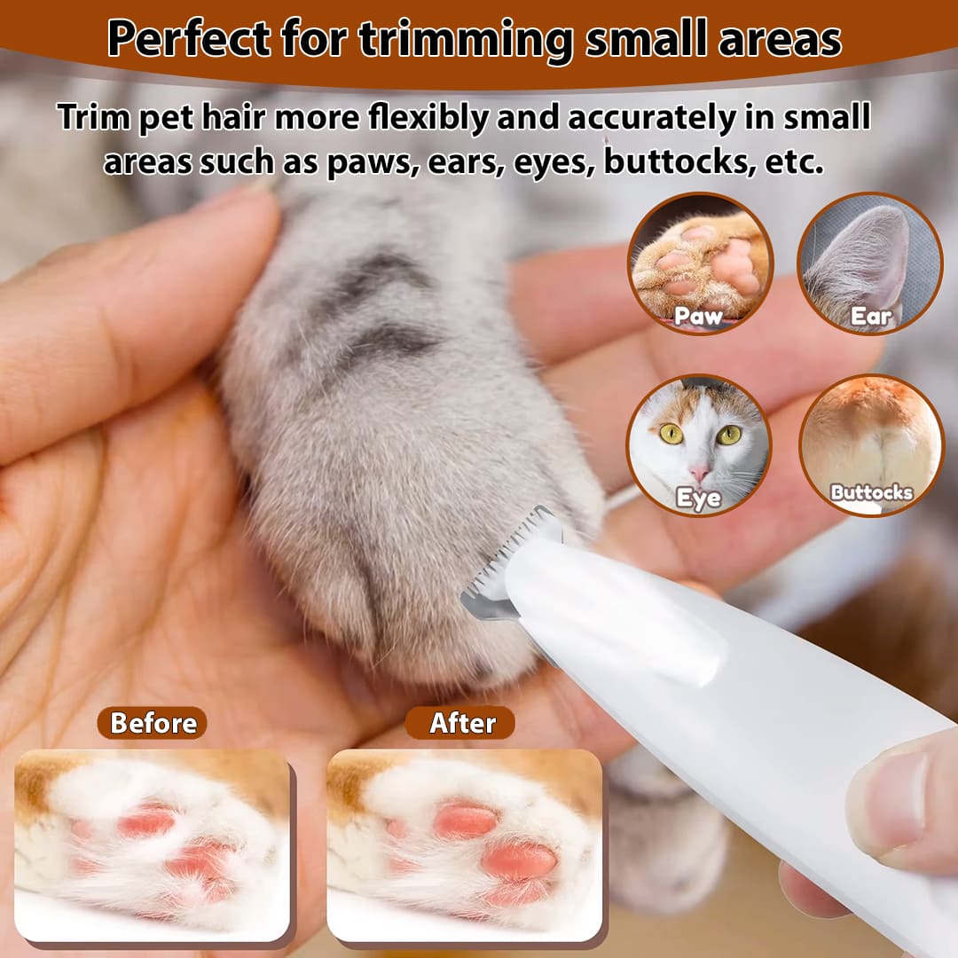 Waterproof Dog & Cat Paw Trimmer with LED Light for Easy Grooming® - Doggy Dreams Default Title