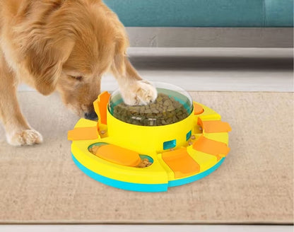 2-in-1 Dog Puzzle & Feeder: Interactive IQ Training Treat Bowl