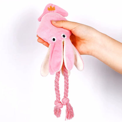 Durable Octopus Rope Toy with Squeaker for Small Dogs®